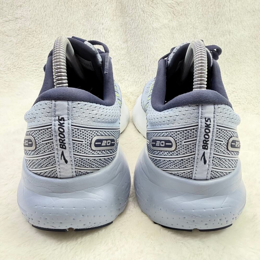 Brooks Glycerin 20 Womens Running Shoes Light Blue Peacoat Nightlife Size 8.5 - Picture 4 of 10